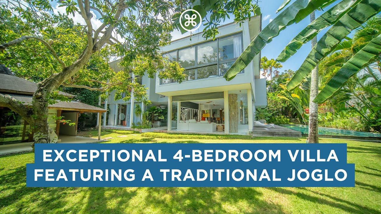 Breathtaking Villa Featuring a Traditional Joglo in Canggu Berawa, Bali for Sale