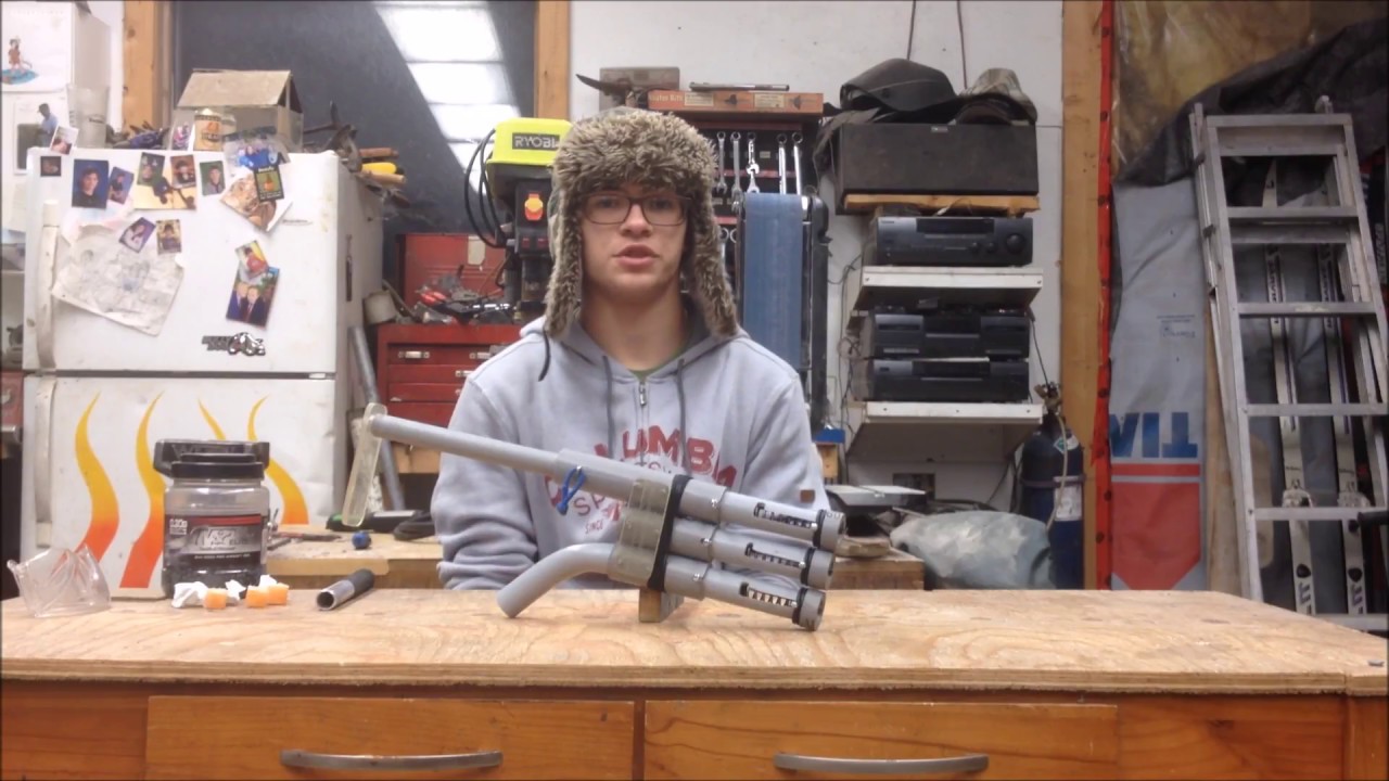 Homemade Triple Barrel Airsoft CQB Shotgun