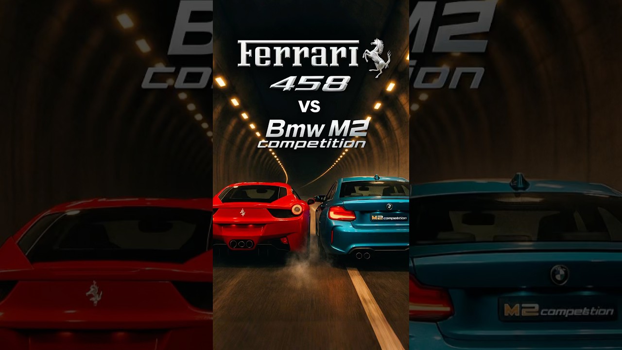 Ferrari 458 vs BMW M2, quem leva? 🔥 #Ferrari #bmw #Carros #Shorts #ferrari458 #m2 #fyp