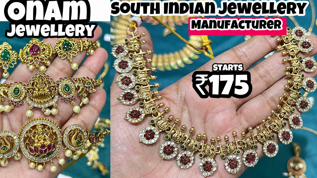 South Indian Traditional Jewellery manufacturer | Trendy Onam Jewellery Wholesale |Festival Jewelry