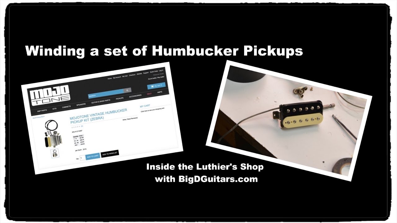 Winding a set of PAF humbuckers pickups for my Les Paul guitar restore - Mojotone kit review