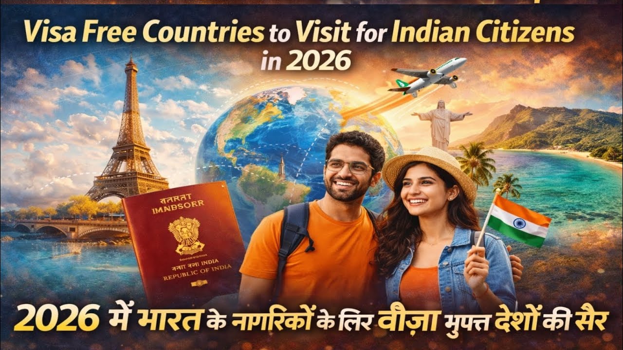 Visa Free Countries to Visit for Indian Citizens in 2026 🤔 भारत के नागरिकों के लिए वीज़ा मुफ्त 🤗🙏🏻👍🏻