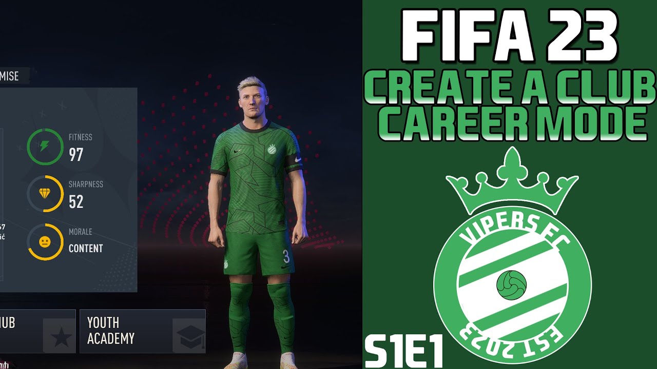 WELCOME TO VIPERS FC! - FIFA 23 Create a club Career Mode S1E1