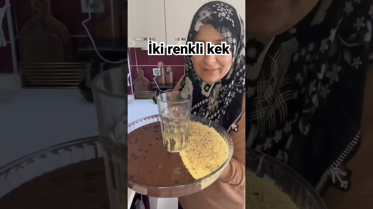 İki renkli kek #video #fikir #tarif #diy #d&uuml;zen #temizlik #fikirler