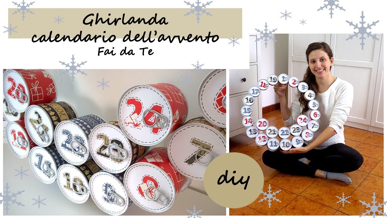 Calendario dell'avvento fai da te/Realizzare una ghirlanda di Natale fai da te/Riciclo creativo
