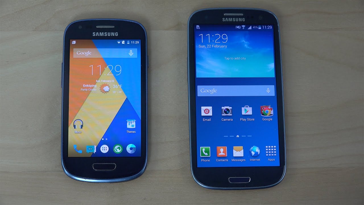 Samsung Galaxy S3 Mini Android 5.0.2 Lollipop vs. Samsung Galaxy S3 Neo 4.4.2 KitKat - Opening Apps