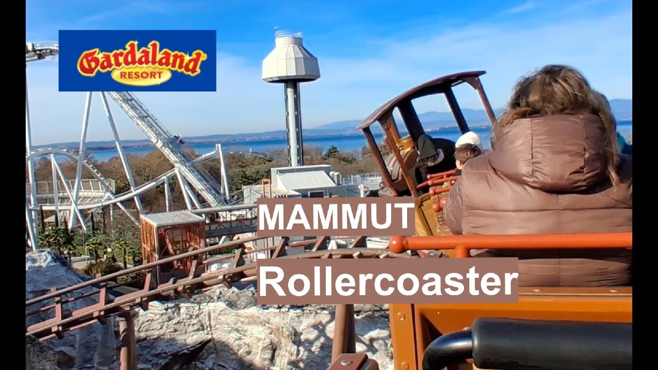 GARDALAND Mammut 🦣 Best Winter Rollercoaster ❄️🎢