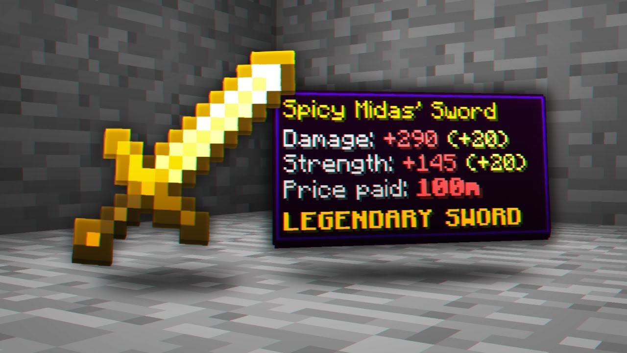 This Legendary Sword Costs 100m Coins (Hypixel Skyblock)