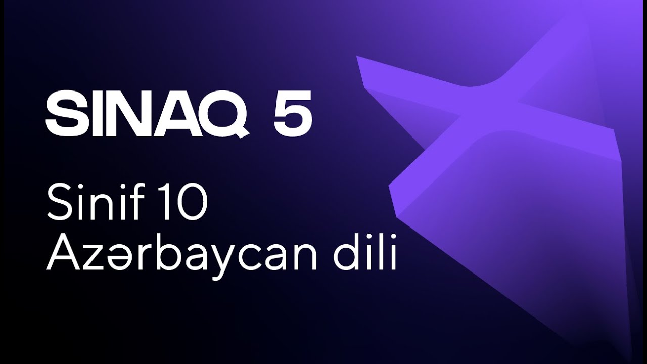 Azərbaycan dili 10-cu sinif   Güvən Sınaq 5 Qrup fənləri üzrə