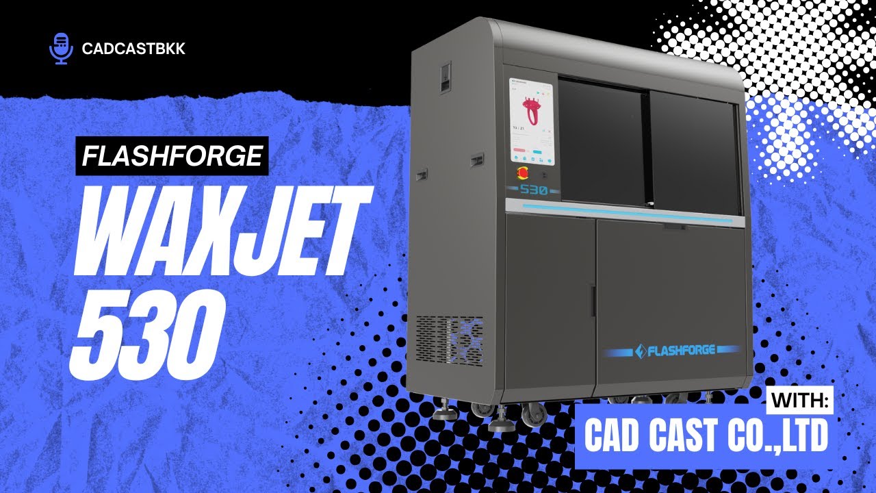 Real Footage of Flashforge WaxJet 530 in Action by Cad Cast