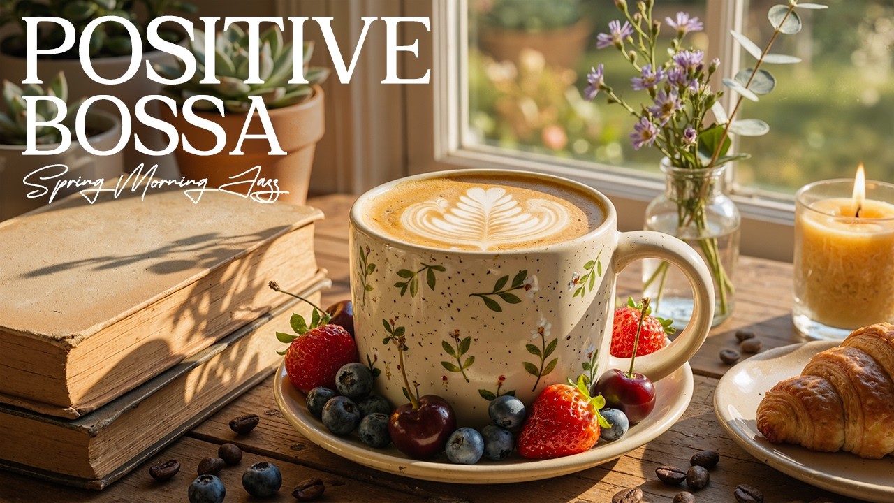 [ Morning March Bossa Nova Jazz ] ☕🌸 Happy Jazz for Begin the day ~ Spring Coffee Vibes