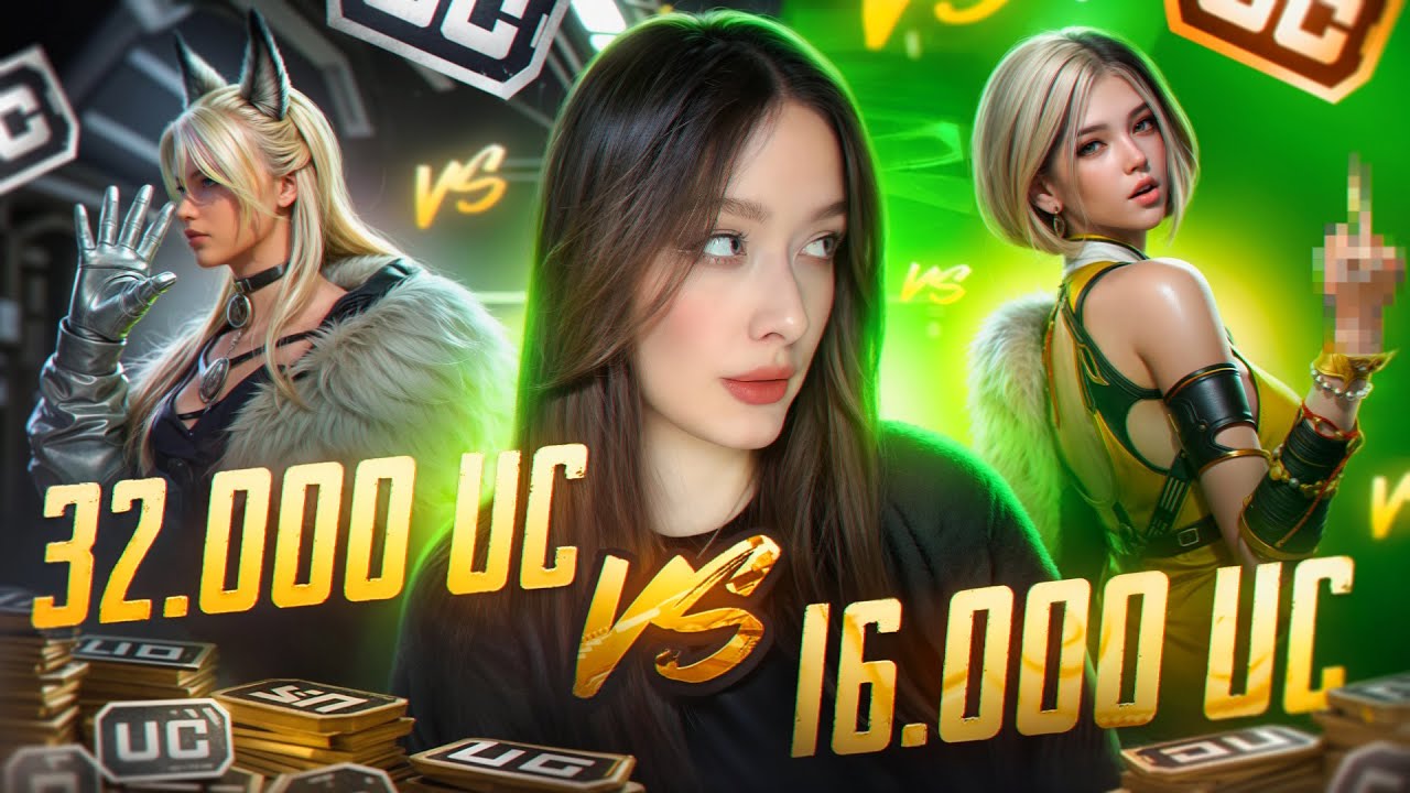 32.400 UC vs 16.200 UC в PUBG MOBILE! ПРОКАЧКА АККАУНТА, БИТВА с СОБОЙ в ПУБГ МОБАЙЛ