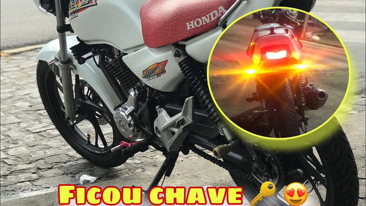 Coloquei um acessório chave na Cg 99(ficou top de mais). 😍😍😍