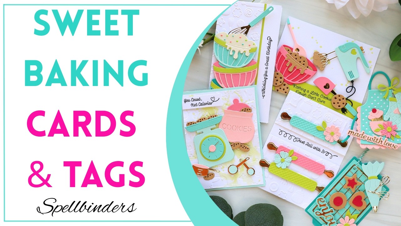 Adorable Baking-Themed Cards & Tags | Die Cuts + Stamping + Texture