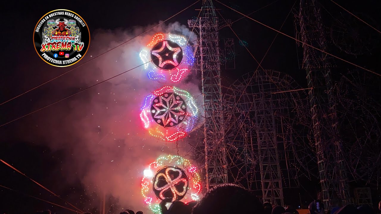 Quema de Castillo y Piromusical en Tepetlixpa 25 Enero 2025 Fiesta en Honor Al Dulce Nombre de Jesús