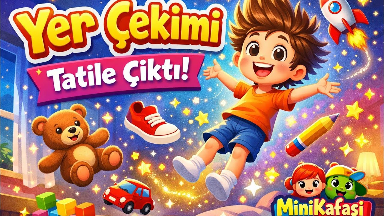 Yer Çekimi Tatile Çıktı! 🚀 | Hareketli Çocuk Şarkısı | MiniKafası