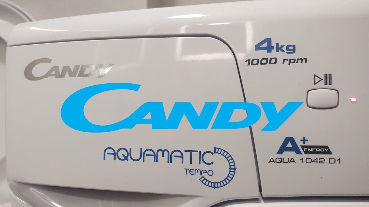 Candy AQUA 1042 D1 washing machine A+ energy 4kg 1000 rpm resistant fabrics cycle