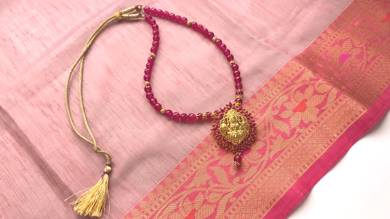 DIY fashion jewellery | Beaded malai | Jewellery making easy method in Tamil