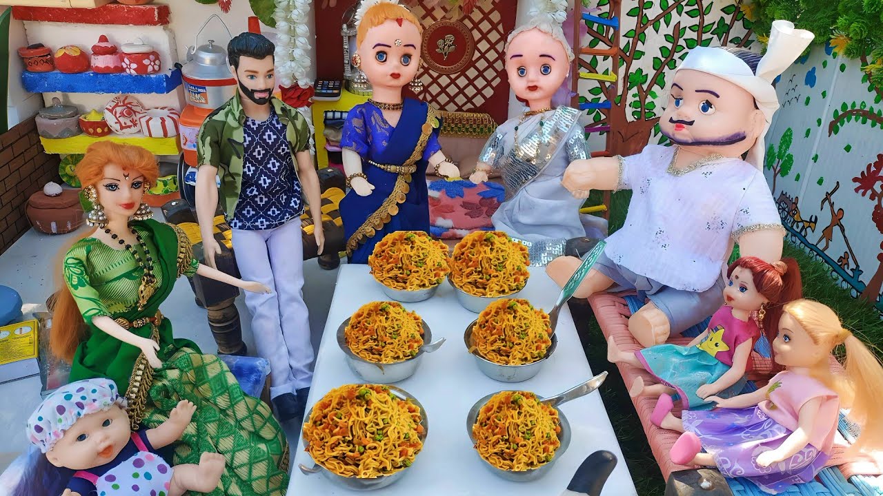 Barbie Doll All Day Routine In Indian Village/Sita Ki Kahani Part-69/Barbie Doll Bedtime Story||