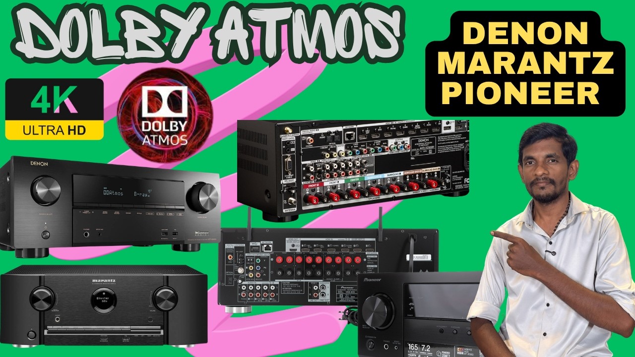 7.2 Dolby Atmos Av Receiver Used For Sales #denon #marantz #atmos #hometheater  @RockAudios