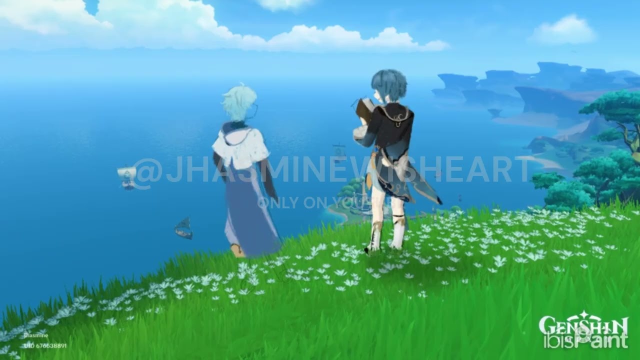 Trying a new art style (Chongyun + Xingqiu Fanart)