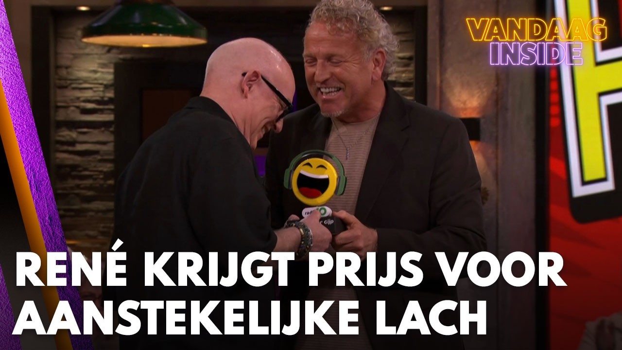 Ren&eacute; van der Gijp wint prijs voor meest aanstekelijke lach van Nederland | VANDAAG INSIDE