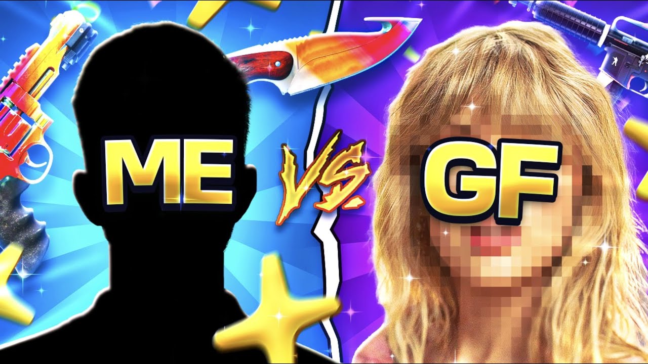 BATTLES WITH MY GF! UNBOXING A FADE KNIFE AND A QUAD RAINSPIN, CAN WE CLUTCH?! (knife giveaway)