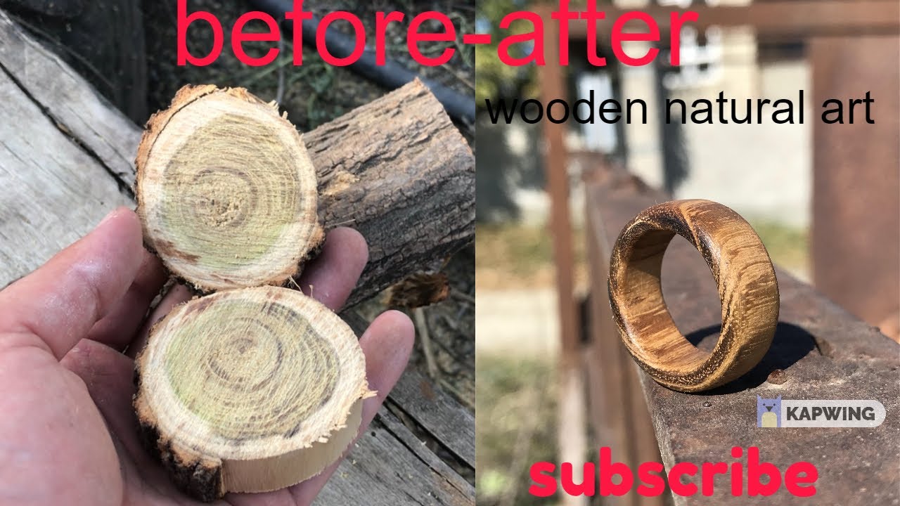 How to make a wooden ring easy - Small Wooden Gift Ideas