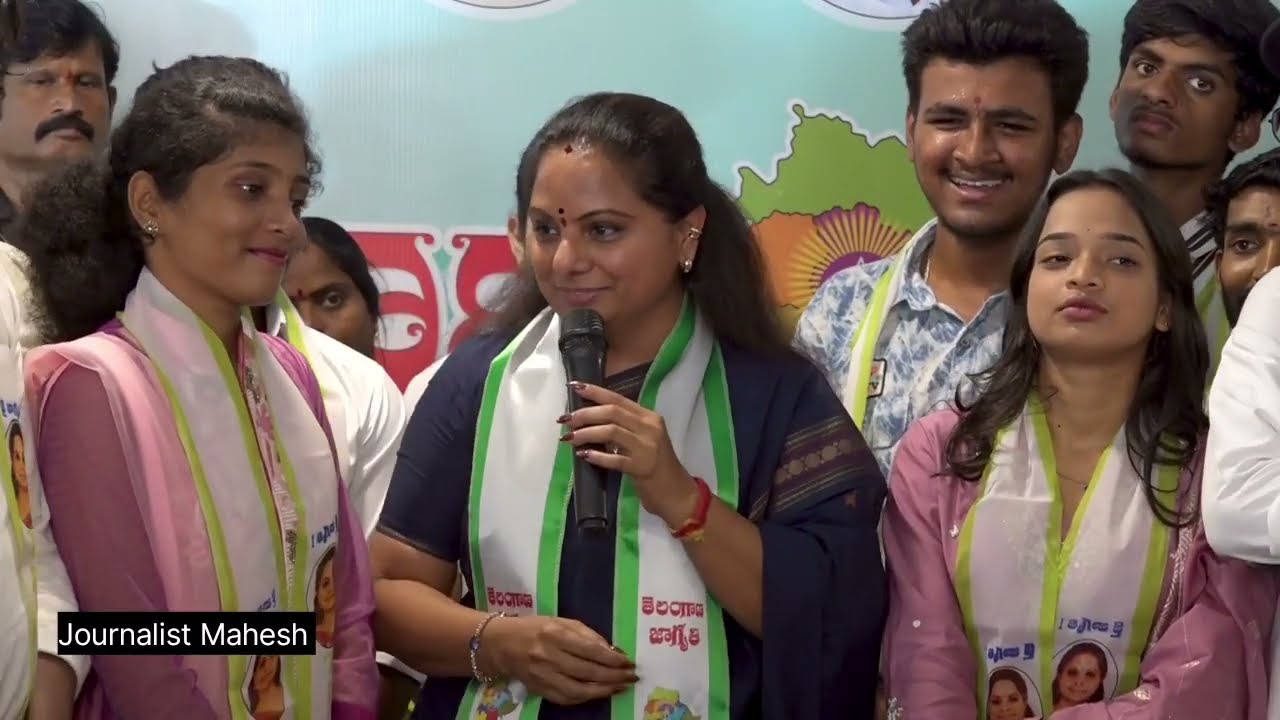 MLC Kavitha Fire On CM Revanth Reddy and Congress Government | Journalist Mahesh