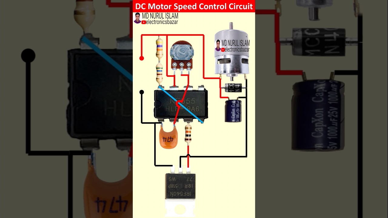 DC Motor Speed Controller Circuit || How to Make DC Motor Speed Controller Circuit || 12V DC Motor