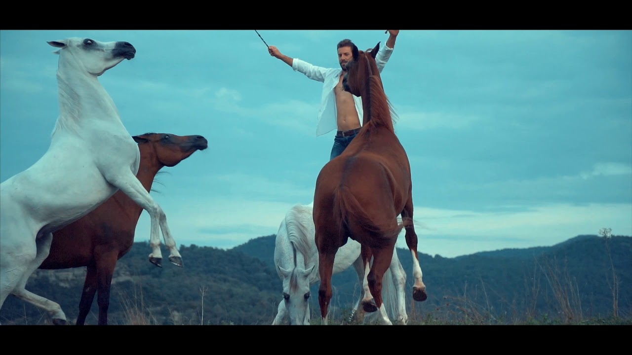 SANTI SERRA -  Sus Caballos Árabes y su Halcón