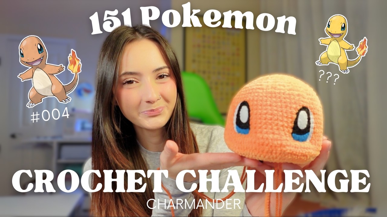 How I Accidentally Crocheted 2 Charmanders Instead of One... | 151 Pokemon Crochet Challenge (Ep. 4)