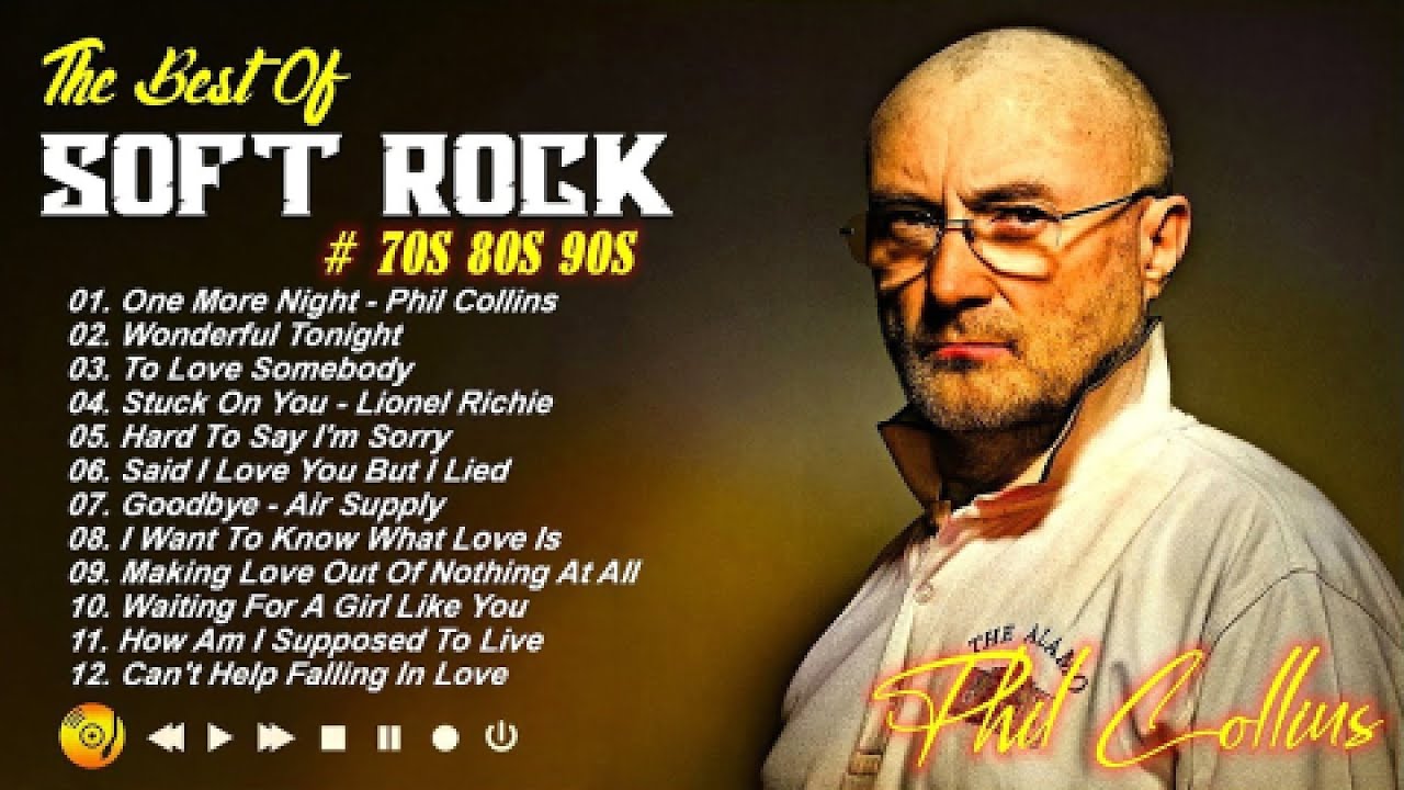 Elton John, Rod Stewart, Phil Collins, Lobo, Bee Gees, Chicago - Soft Rock Love Songs 80s 90s
