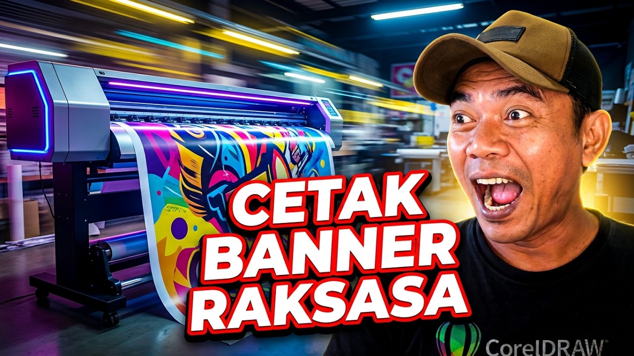 Keseharian pekerjaan di percetakan @sulthan  channel PRINT BANNER