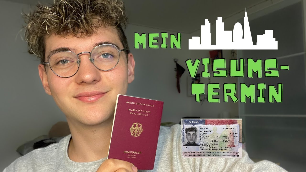 #5 Mein VISUMSTERMIN beim AMERIKANISCHEN KONSULAT🌆 | AuPair 2023/2024 | LukasAuPairUSA