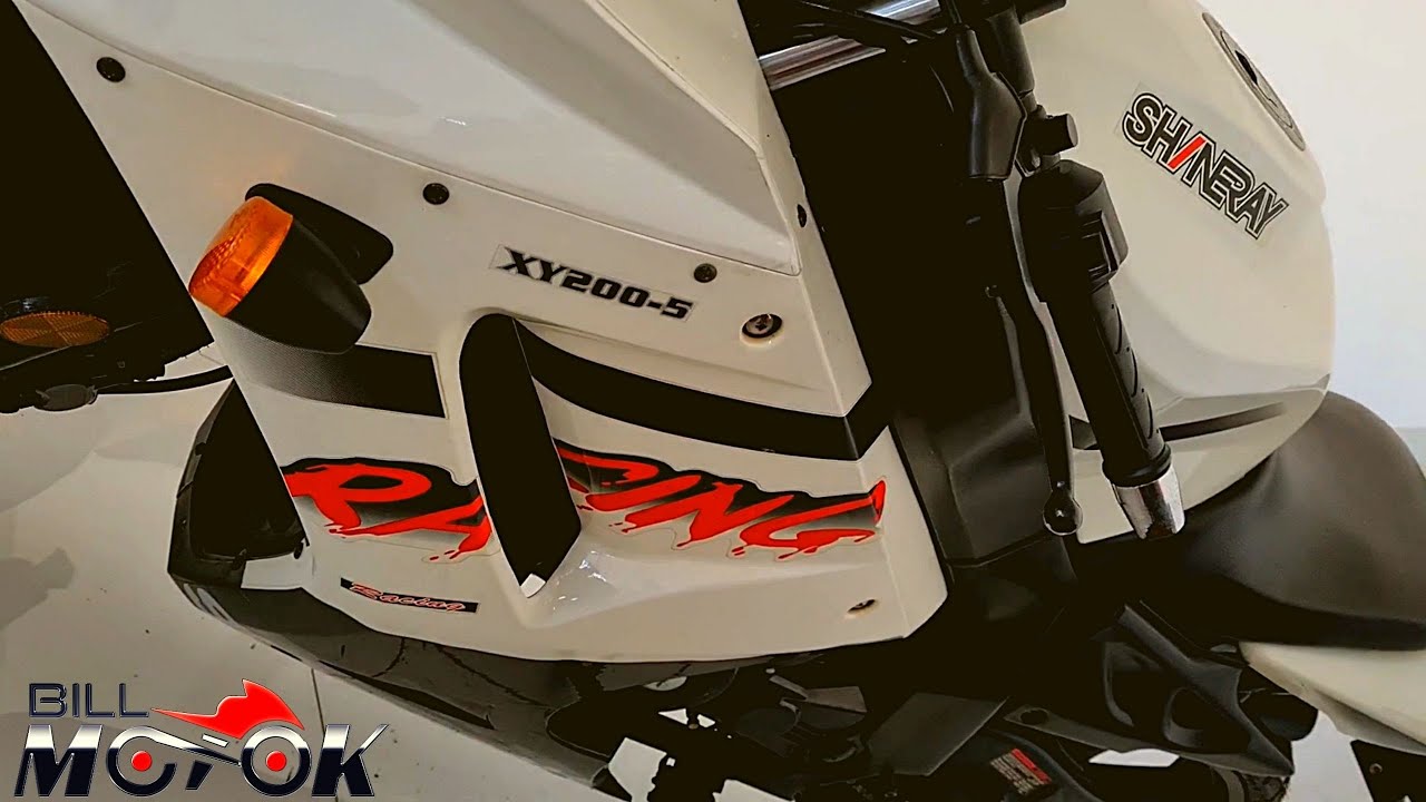 SIM essa moto da SHINERAY tem injeção eletrônica, confira a XY 200-S Racing direto do SHOW ROOM.