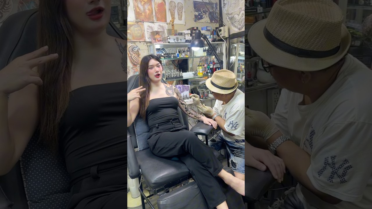 ลองสักครั้งแรก!! #แพรวาซี่ #ซ้อจีน #tattoo #รอยสัก
