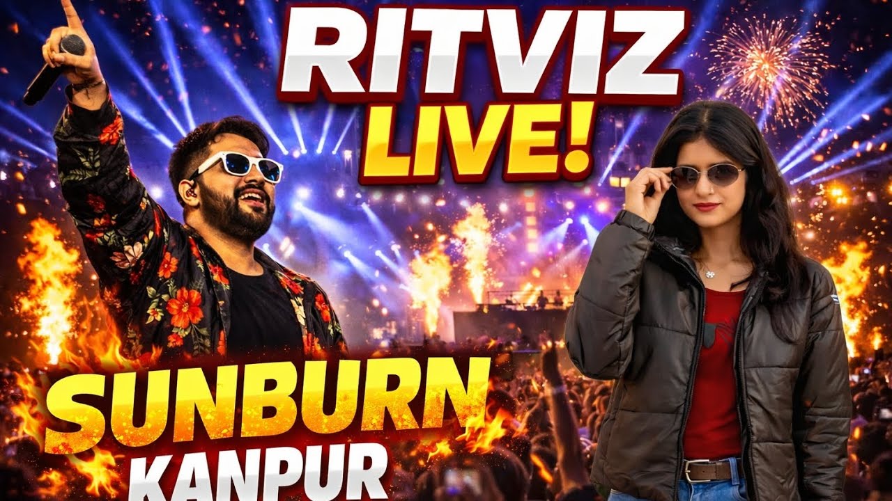 Ritviz Live in Kanpur 🔥 Sunburn Festival Experience #sunburn #kanpur #event #youtube 