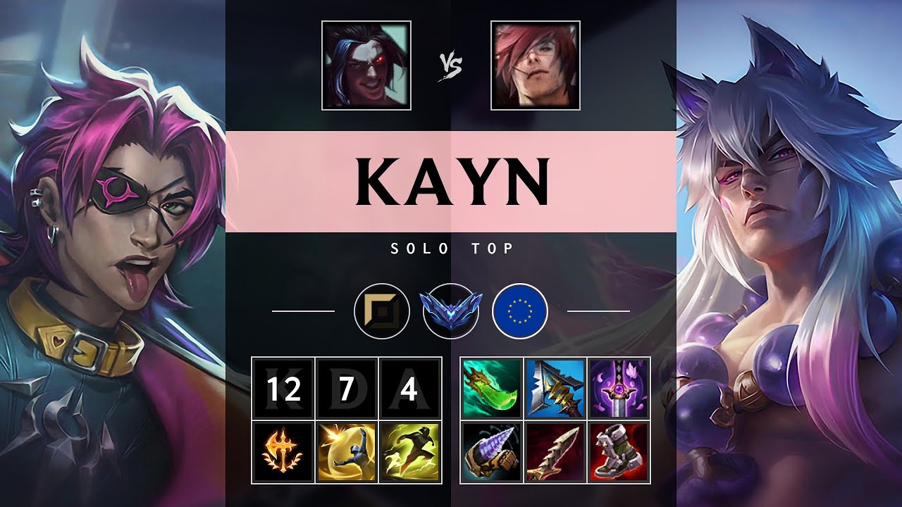 Kayn Top vs Sett - EUW Diamond Patch 25.09