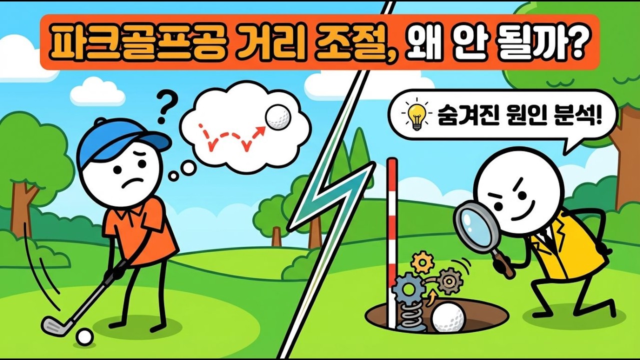 14.파크골프 거리 조절 실패율, 그 원인은?#파크골프 #초보팁 #공휘어짐