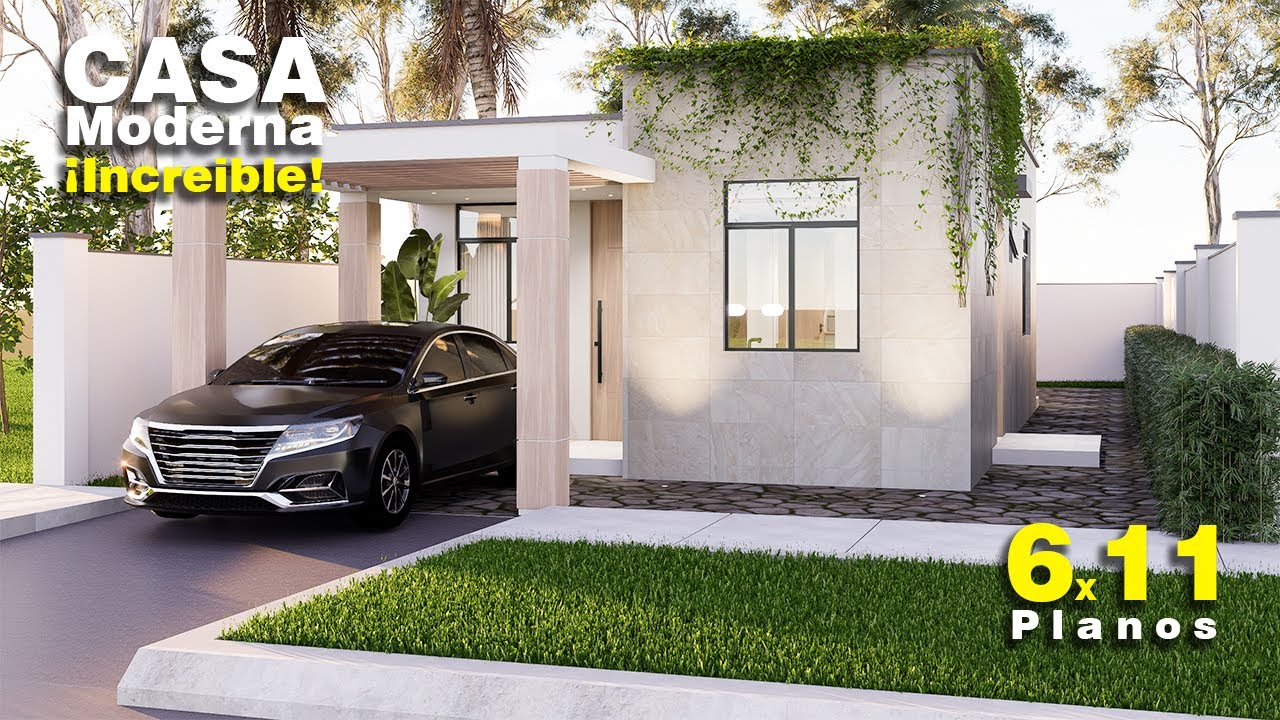 6x11 metros, &iexcl;Solo 66 m&sup2;! No Imaginas Todo Lo Que Tiene Esta Casa Moderna