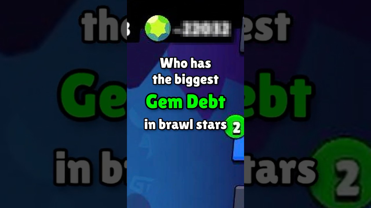Самый большой долг по драгоценным камням в Brawl Stars 💀 #brawlstars