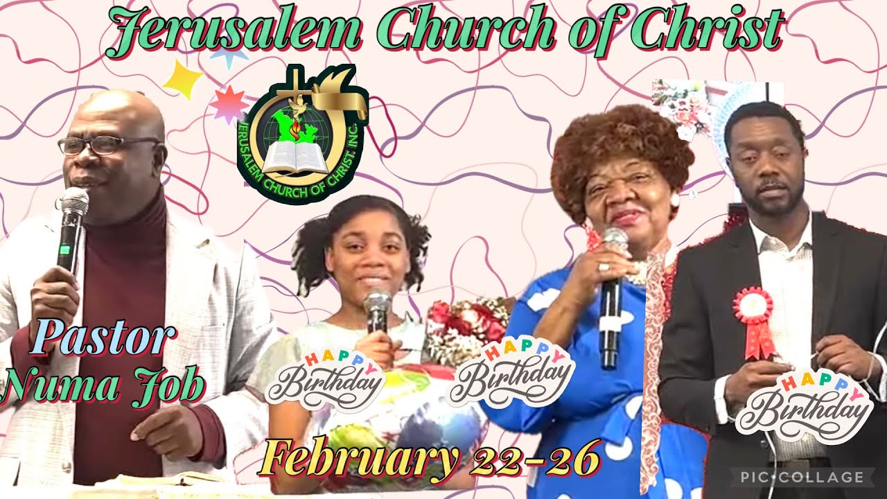 Jerusalem Church of Christ.       Sunday service of February 22-2026