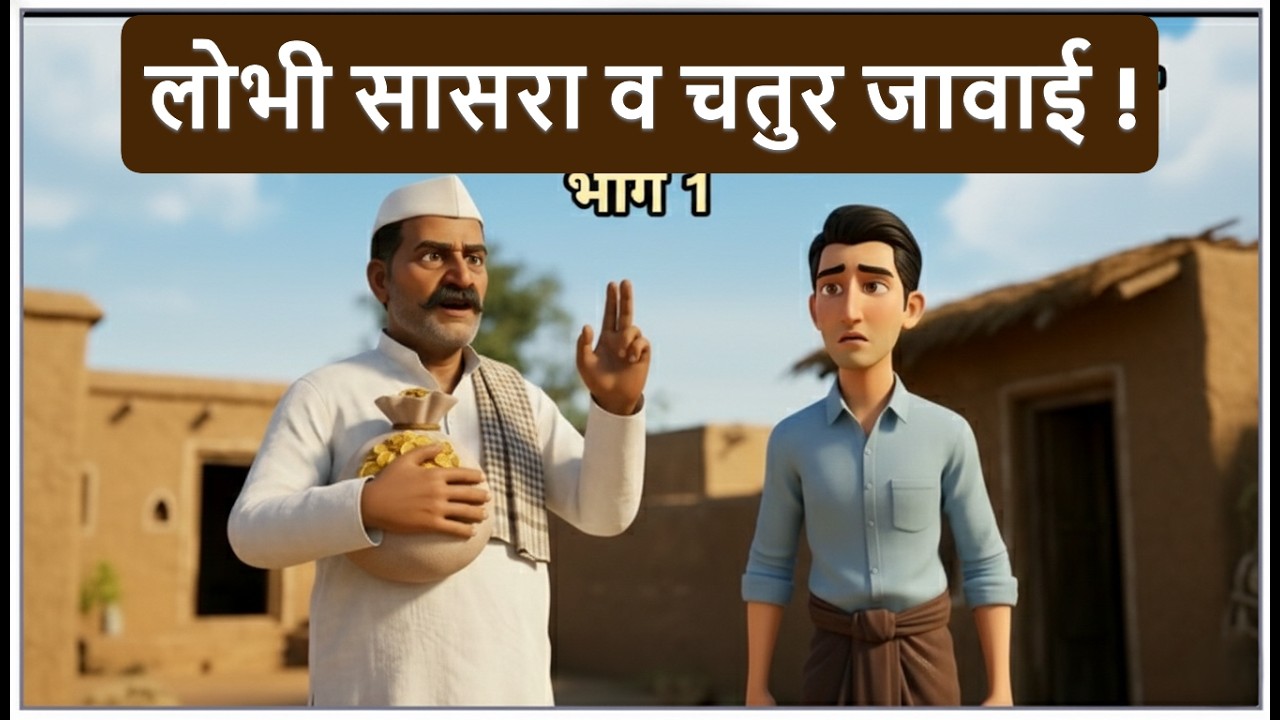 लोभी सासरा आणि चतुर जावाई - एक मजेदार गोष्ट भाग१ 💔 | Emotional Story | Family drama Story #shorts