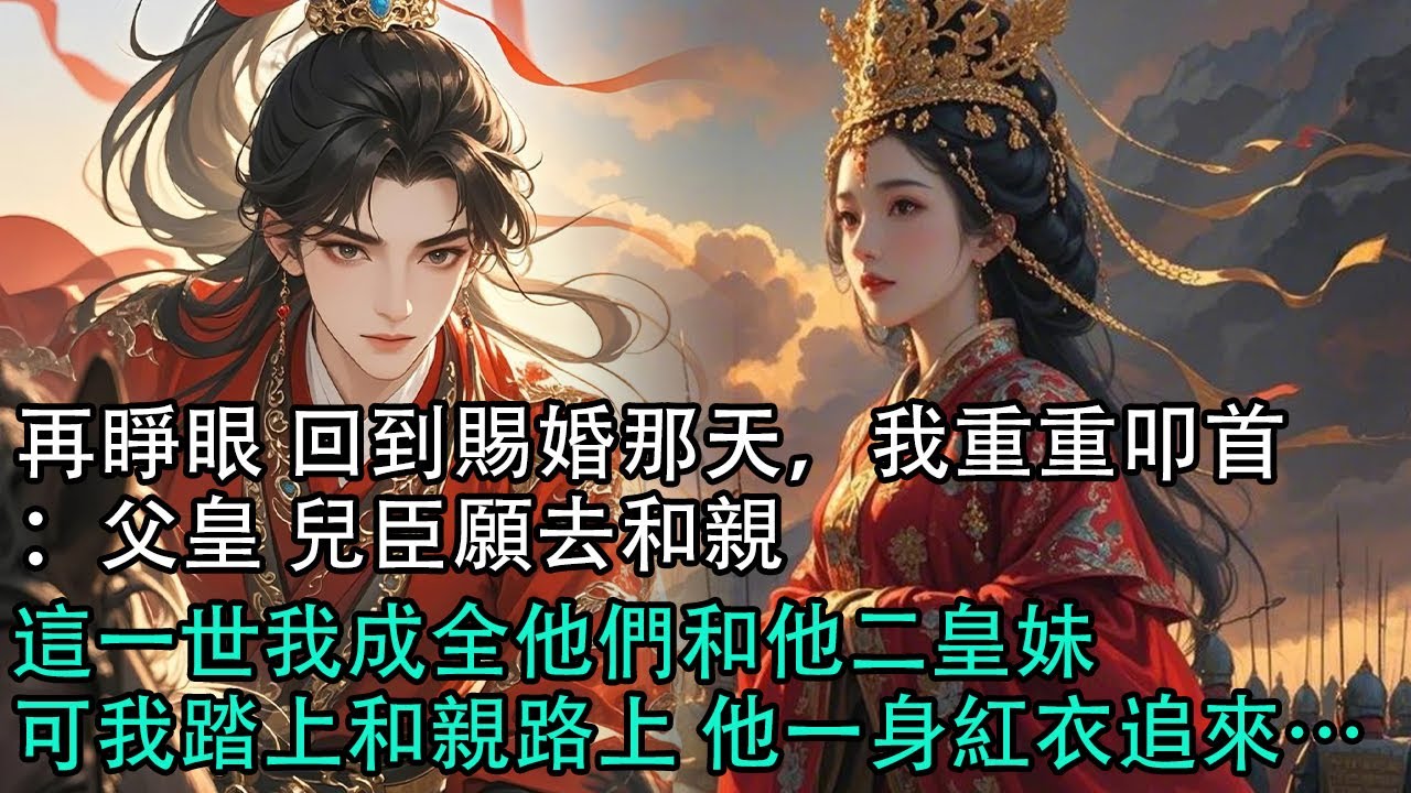 【一口氣看完】再睜眼 回到賜婚那天，我重重叩首：父皇 兒臣願去和親，這一世我成全他們和他二皇妹，可我踏上和親路上 他一身紅衣追來…#古言 #有聲小說 #情感故事