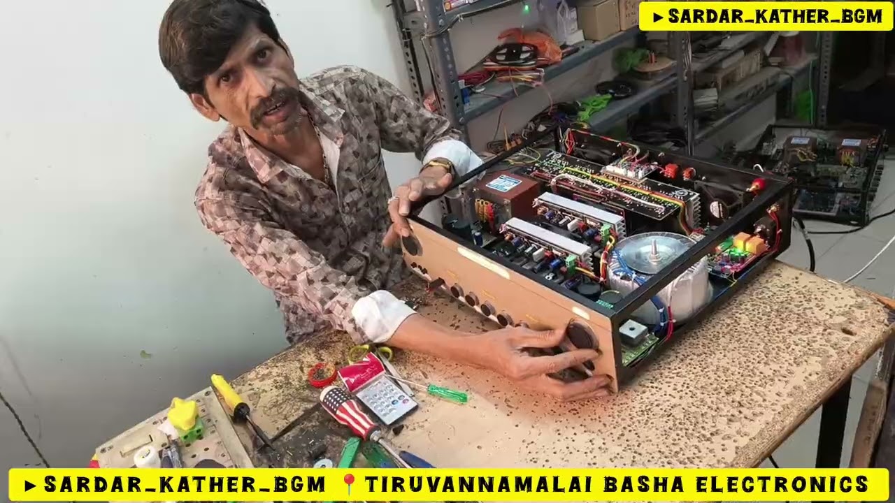 New sound Dolby digital support Unboxing amplifier fitting Tiruvannamalai basha electronics #tamil 