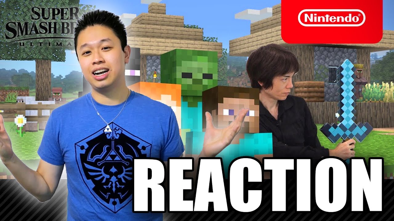 REACTION! Mr. Sakurai Presents “Steve & Alex” from Minecraft in Super Smash Bros Ultimate