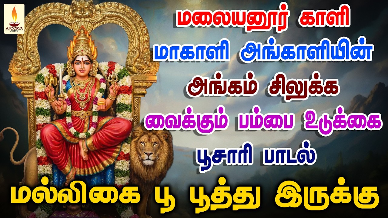 மலையனூர் காளி மாகாளி அங்காளியின் அங்கம் சிலுக்க வைக்கும் பம்பை உடுக்கை பாடல் | கரண்டைஅப்பன் பூசாரி