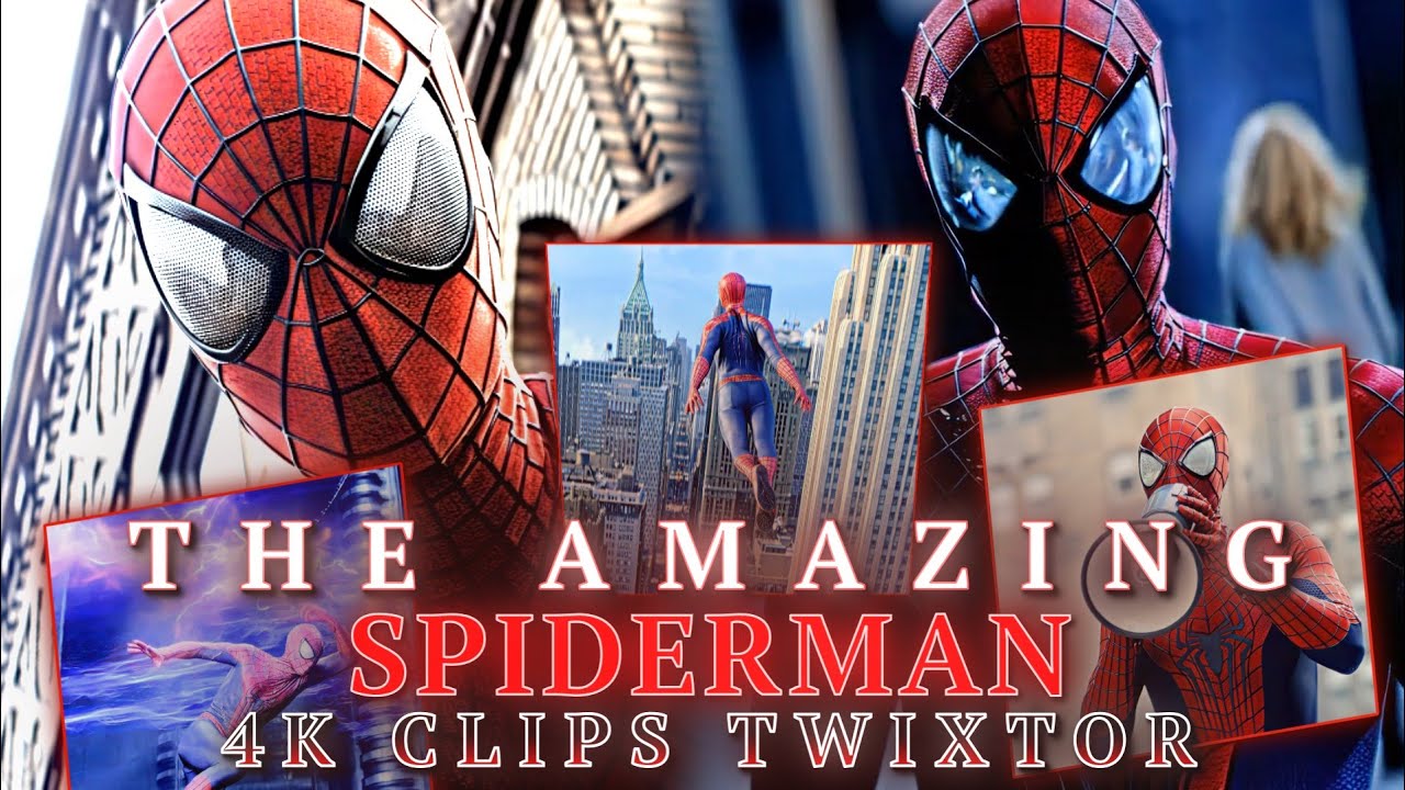 THE AMAZING SPIDERMAN 2 SCENE PACK 4K 60FPS TWIXTOR
