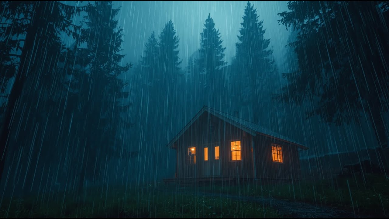 Forest Storm Therapy 🌩️ Rain & Thunder for Instant Deep Sleep